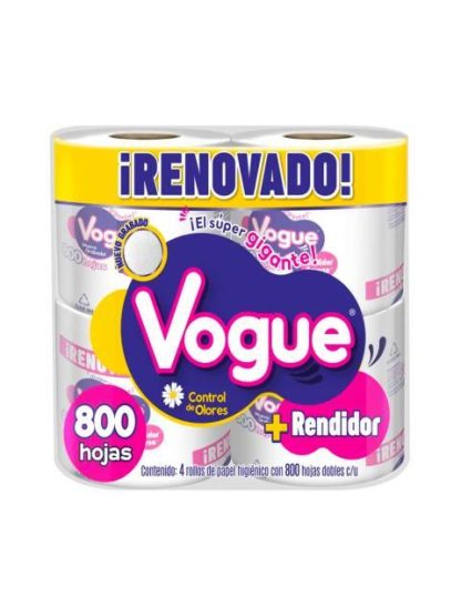 HIGIENICO VOGUE 800 HOJAS 4 PZ