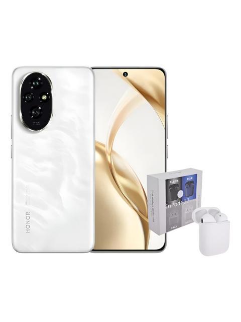 HONOR NUMBER SERIES HONOR 200 DUAL SIM 512 GB WHITE 12 GB RAM + SMARTWATCH MACARON