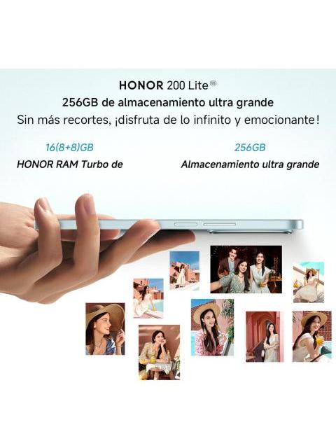 HONOR NUMBER SERIES HONOR 200 LITE DUAL SIM 256 GB AZUL ESTELAR 8 GB RAM - Image 4