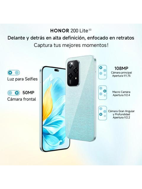 HONOR NUMBER SERIES HONOR 200 LITE DUAL SIM 256 GB AZUL ESTELAR 8 GB RAM - Image 6
