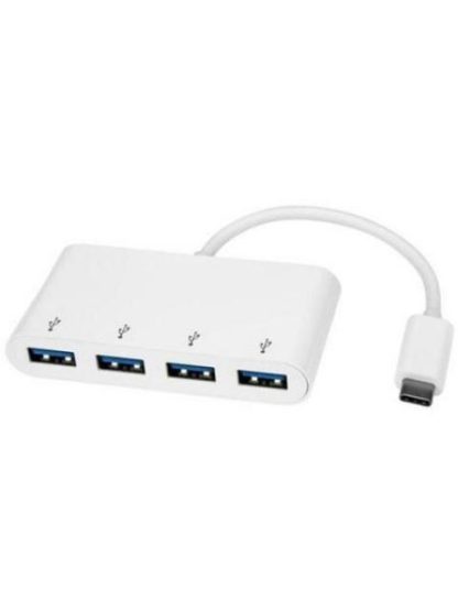 STARTECH  HUB USB 3.0 DE 4 PUERTOS USB-C MACHO - 4X USB A HEMBRA 5000 MBIT-S BLANCO - Image 2