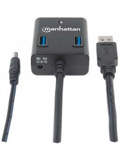 MANHATTAN HUB USB A 3.0 DE SUPERVELOCIDAD 4 PUERTOS 5000 MBIT-S CON FUENTE - Image 5