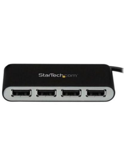 STARTECH  HUB CONCENTRADOR USB A 2.0 DE 4 PUERTOS CON CABLE INTEGRADO 480 MBIT-S NEGRO-PLATA - Image 4