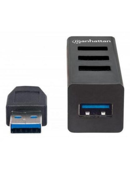 MANHATTAN HUB USB A 3.0 DE 4 PUERTOS 5000 MBIT-S NEGRO - Image 3