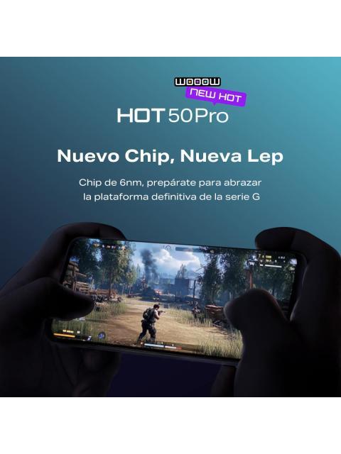 INFINIX HOT 50 PRO COLABORADO CON FREE FIRE AZUL DUAL SIM 256GB 8GB+8GB RAM FRECUENCIA DE ACTUALIZACION DE 120HZ MODELO DEL PROCESADOR MEDIATEK HELIO G100 - Image 3