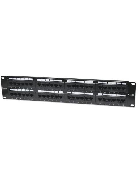 INTELLINET PANEL DE PARCHEO CAT5E 2U 48 PUERTOS