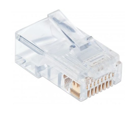 INTELLINET PLUG RJ-45 CAT5E UTP SOLIDO BOTE CON 100 PIEZAS TRANSPARENTES - Image 3