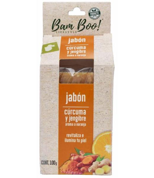 JABON CURCUMA JENGIBRE100 G BAM BOO LIFESTYLE