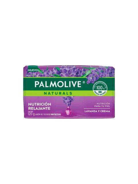 JABON DE TOCADOR PALMOLIVE NATURALS LAVANDA Y CREMA EN BARRA DE 120 G