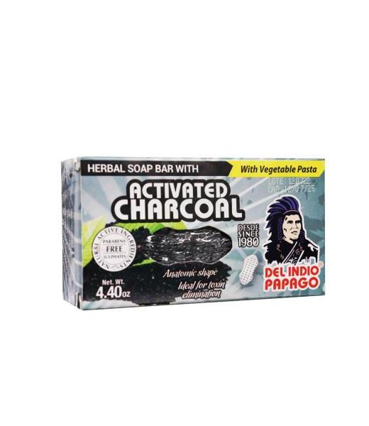 JABON HERBAL CON CARBON ACTIVADO 125GR TEPEZCOHUITE DEL INDIO PAPAGO