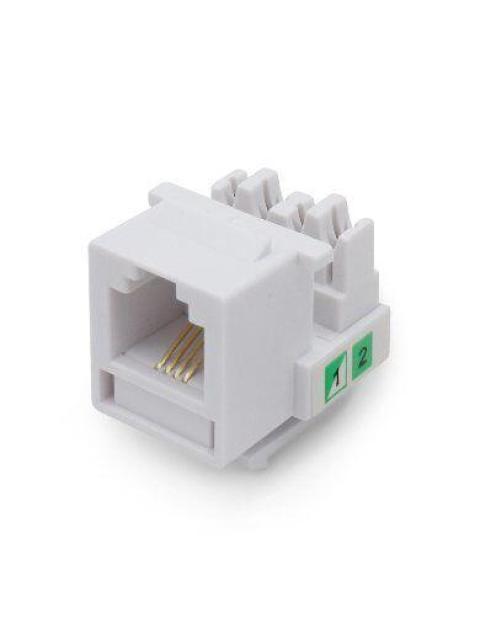 JACK DE RED BROBOTIX CAT-3 RJ-11 TELFONIA BLANCO 497837