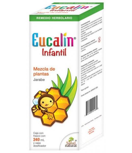 JARABE EUCALIN INFANTIL 240 ML.MEZCLA DE PLANTAS SALUD NATURAL