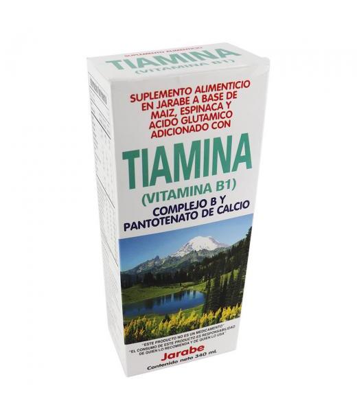 JARABE TIAMINA 340 ML (VITAMINA B1) COMPLEJO B Y PANTOTENATO DE C GN+VIDA