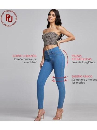 JEANS PUSH UP CINTURA ALTA GRIS SEVEN JEANS - Image 6