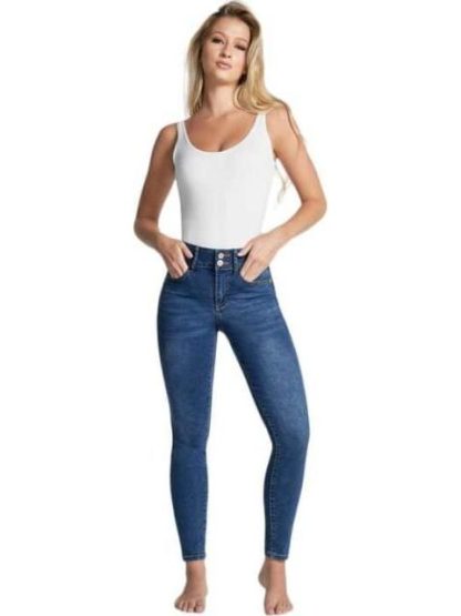 JEANS PUSH UP CINTURA REGULAR GRIS SEVEN JEANS