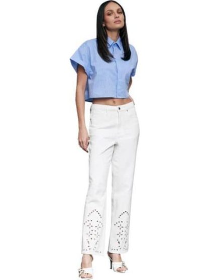 JEANS SKINNY CINTURA ALTA BLANCO ATMOSPHERE DNM