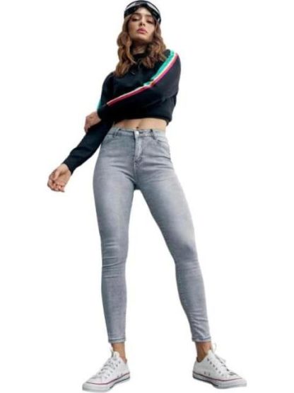 JEANS SUPERSKINNY CINTURA ALTA GRIS ATMOSPHERE DNM - Image 5