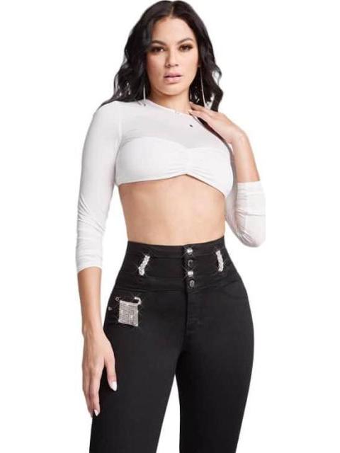 JEANS CINTURA SUPERALTA NEGRO SEVEN JEANS - Image 4