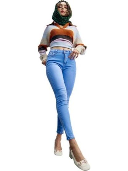 JEANS SUPERSKINNY CINTURA ALTA AZUL ATMOSPHERE DNM