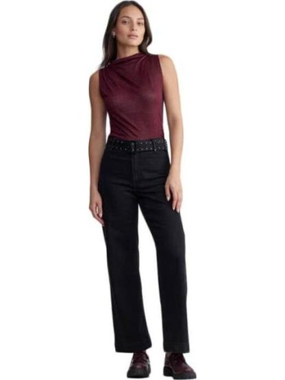 JEANS WIDE LEG NEGRO ATMOSPHERE DNM