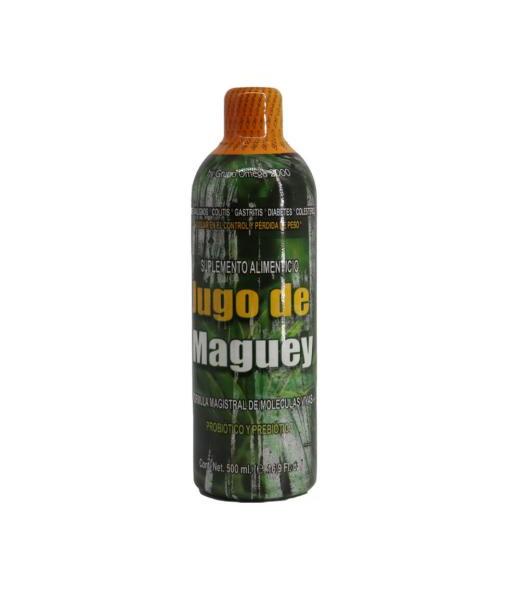 JUGO DE MAGUEY 500 ML TUMORES MALIGNOS COLITIS GASTRITIS DIABETES GRUPO OMEGA