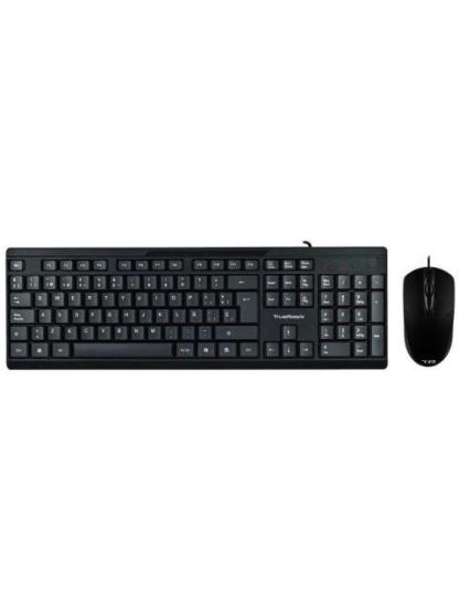 KIT DE TECLADO Y MOUSE ACTECK AC-928984 ALAMBRICO USB NEGRO