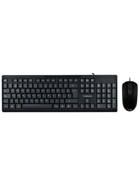 KIT DE TECLADO Y MOUSE ACTECK AC-928984 ALAMBRICO USB NEGRO