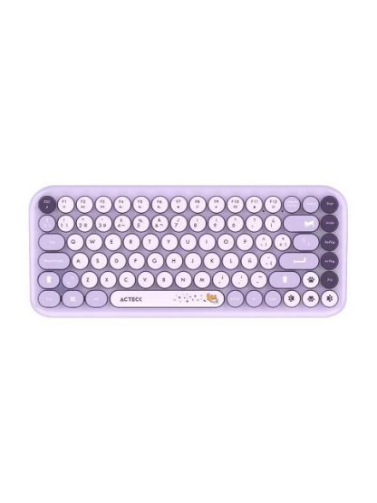 KIT DE TECLADO Y MOUSE ACTECK CREATOR CHIC K- COLORS MK480 INALAMBRICO RF INALAMBRICO MORADO ESPANOL - Image 2
