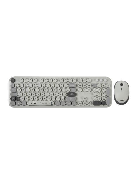 KIT DE TECLADO Y MOUSE ACTECK CREATOR CHIC K- COLORS MK485 INALAMBRICO RF INALAMBRICO GRIS ESPANOL