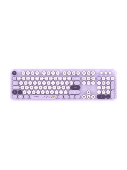 KIT DE TECLADO Y MOUSE ACTECK CREATOR CHIC K- COLORS MK485 INALAMBRICO RF INALAMBRICO MORADO ESPANOL - Image 2