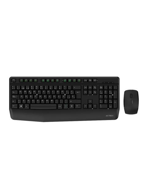 KIT DE TECLADO Y MOUSE ACTECK CREATOR PLUS MK465 INALAMBRICO USB NEGRO