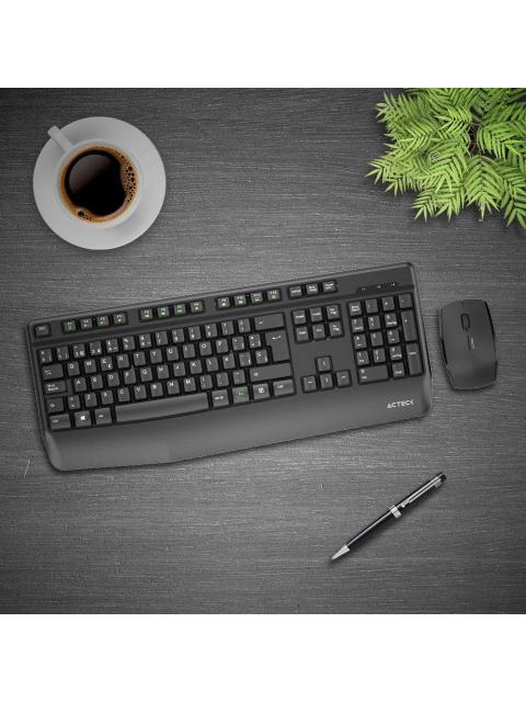 KIT DE TECLADO Y MOUSE ACTECK CREATOR PLUS MK465 INALAMBRICO USB NEGRO - Image 5