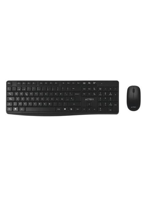 KIT DE TECLADO Y MOUSE ACTECK KT25 INALAMBRICO USB NEGRO