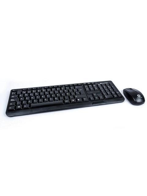 KIT DE TECLADO Y MOUSE INALAMBRICO NACEB TECHNOLOGY 112 TECLAS NEGRO NA426