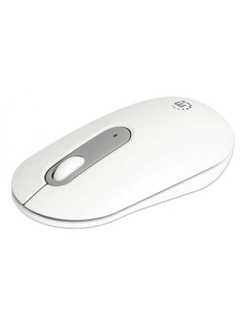 KIT DE TECLADO Y MOUSE MANHATTAN 180580 INALAMBRICO RF INALAMBRICO-BLUETOOTH BLANCO INGLES - Image 8