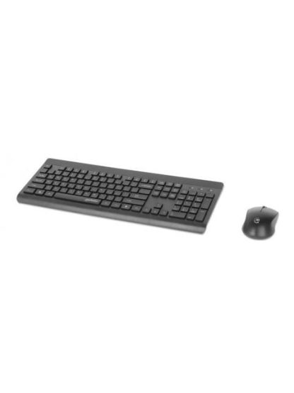 KIT DE TECLADO Y MOUSE MANHATTAN 180771 INALAMBRICO RF INALAMBRICO NEGRO INGLES