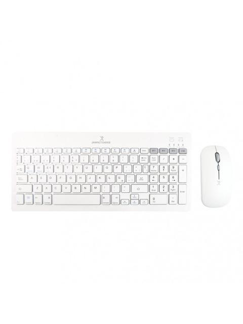 ?KIT DE TECLADO Y MOUSE PERFECT CHOICE PC-201380 INALAMBRICO BLUETOOTH BLANCO (ESPANOL)