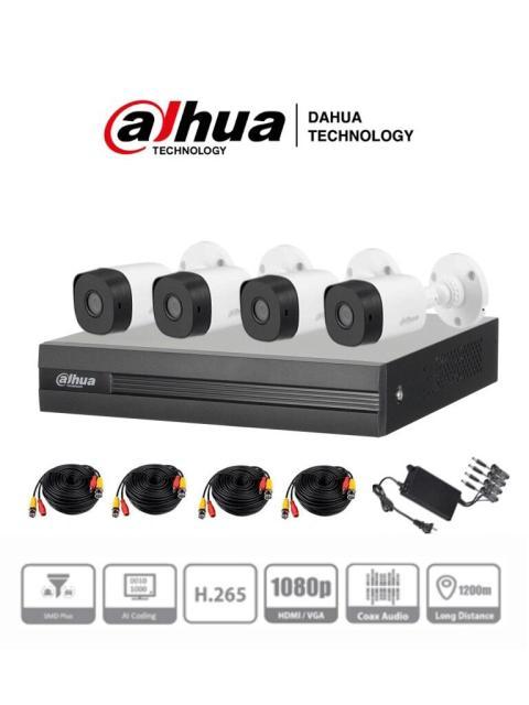 KIT DE VIDEOVIGILANCIA DAHUA TECHNOLOGY DHKIT-XVR1B04I-4B1A21N0360B 4 1920 X 1080 PIXELES