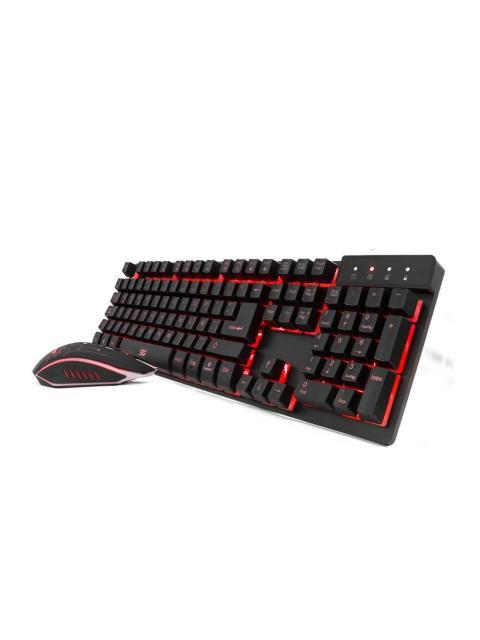 KIT GAMER DE TECLADO Y MOUSE VORAGO KM-500 ALAMBRICO USB NEGRO (ESPANOL) - Image 4