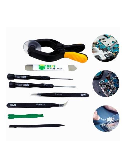 KIT HERRAMIENTAS 8 EN 1 REPARACION PINZA SEPARADOR DISPLAY