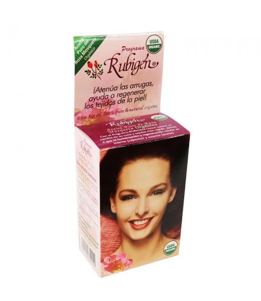 KIT RUBIGEN ACEITE15 ML60 CAPS Y JABON FACIAL(ROSA MOSQUETA) KENT COSMETICS