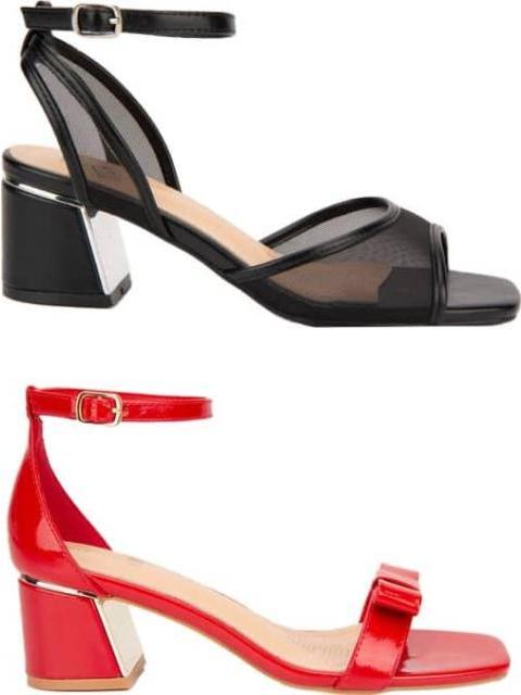 KIT SANDALIAS TACON GRABADO MULTICOLOR YAELI