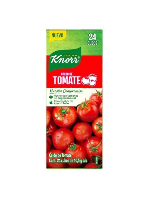 KNORR TOMATE CONSOME PAQUETE CON 24 PIEZAS DE 11 GR