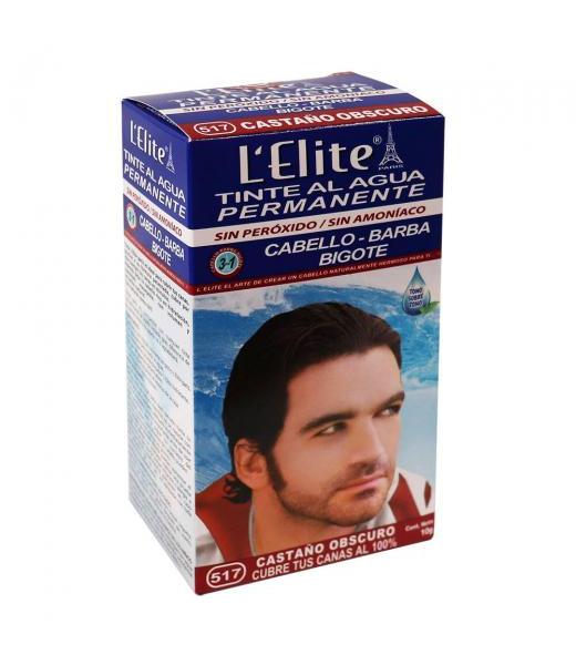 L ELITE CABELLO BARBA BIG # 517 CASTAÑO OSCURO 10GR. KENT COSMETICS