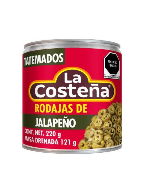 LA COSTEÑA RODAJAS DE JALAPEÑO VERDE TA 220 GR