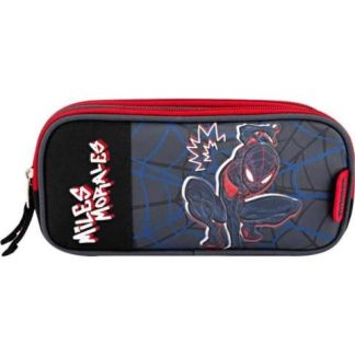 LAPICERA DOBLE COMPARTIMENTO NEGRO MILES MORALES