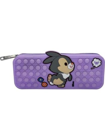 LAPICERA POP IT DE SILICON LILA BAMBI