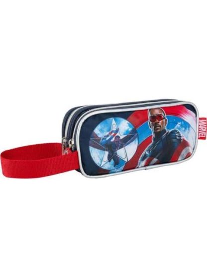 LAPICERA TRIPLE COMPARTIMENTO AZUL CAPITAN AMERICA - Image 2