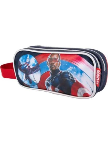 LAPICERA TRIPLE COMPARTIMENTO AZUL CAPITAN AMERICA - Image 3