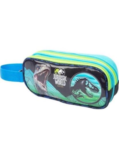 LAPICERA TRIPLE COMPARTIMENTO AZUL JURASSIC WORLD - Image 2